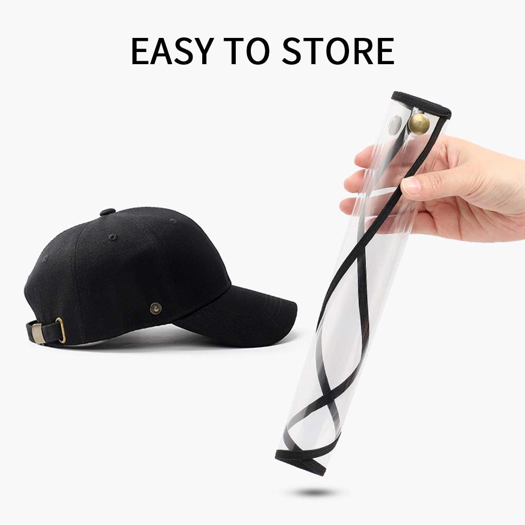 NNEAGS 4X Outdoor Protection Hat Anti-Fog Pollution Dust Protective Cap Full Face HD Shield Cover Adult Black