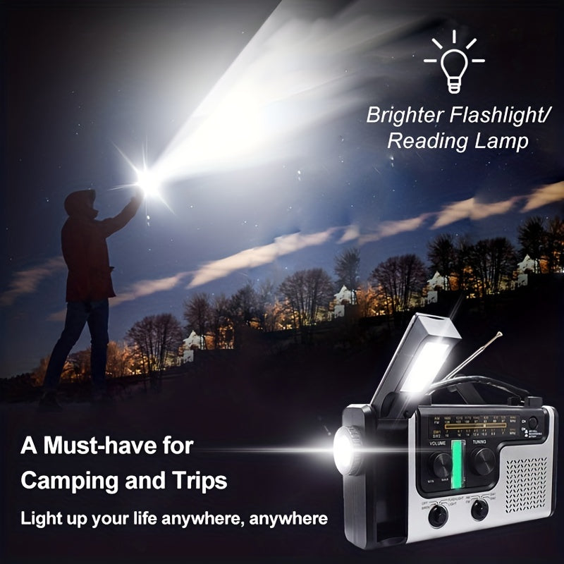 NNETM Multi-Band Solar Emergency Radio with Flashlight