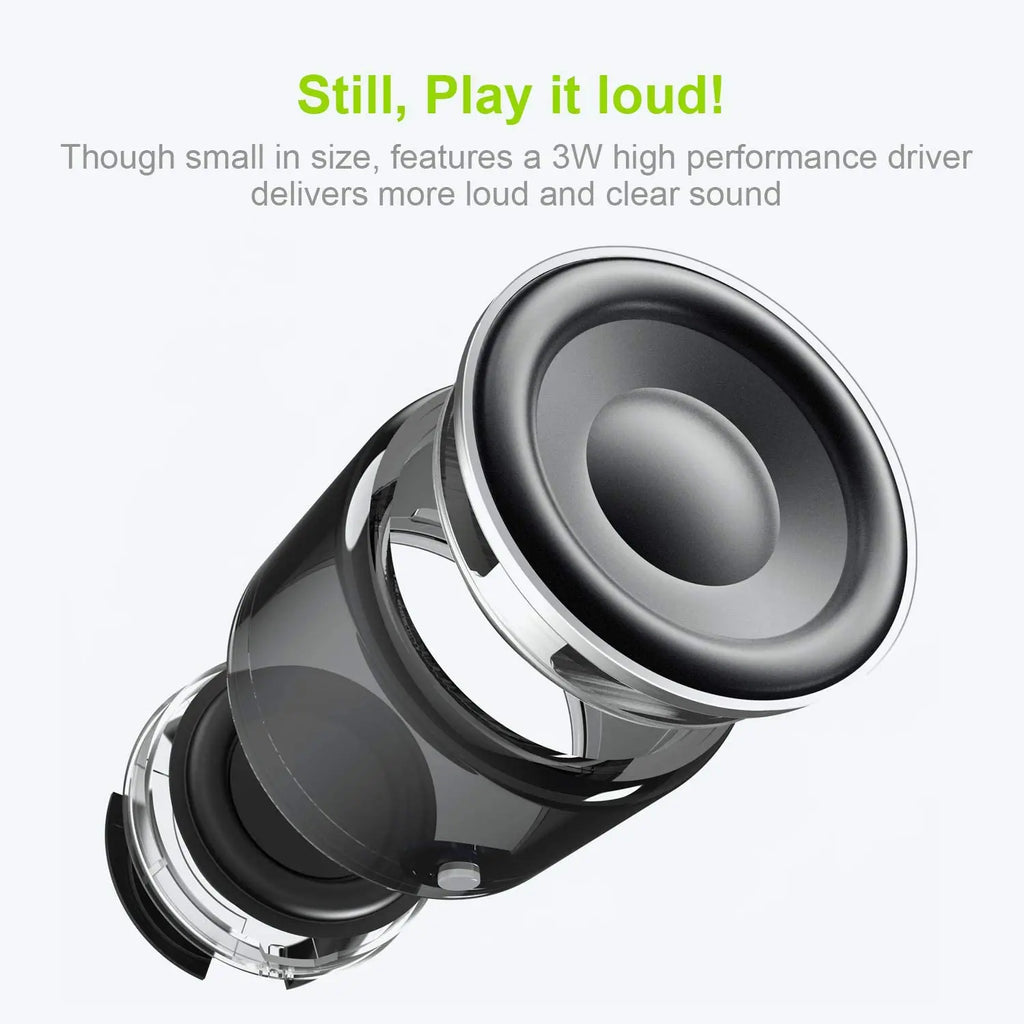 NNEOBA Pro Mini Bluetooth Speaker with Custom Bass Radiator