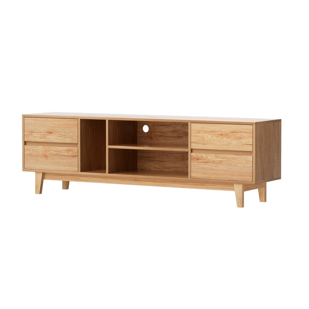 NNEDSZ Entertainment Unit Stand TV Cabinet Storage Drawer Shelf 180cm Wooden