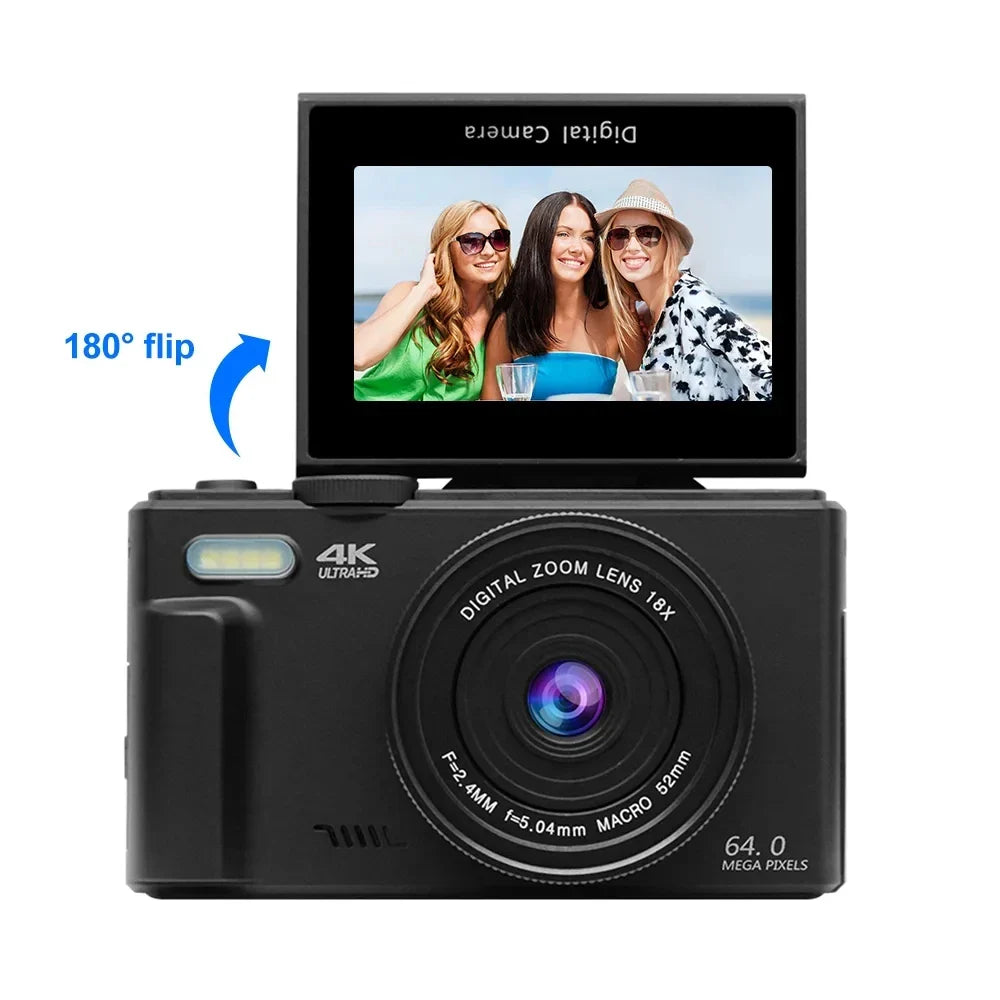 NNEOBA Digital Camera with Zoom Autofocus Black
