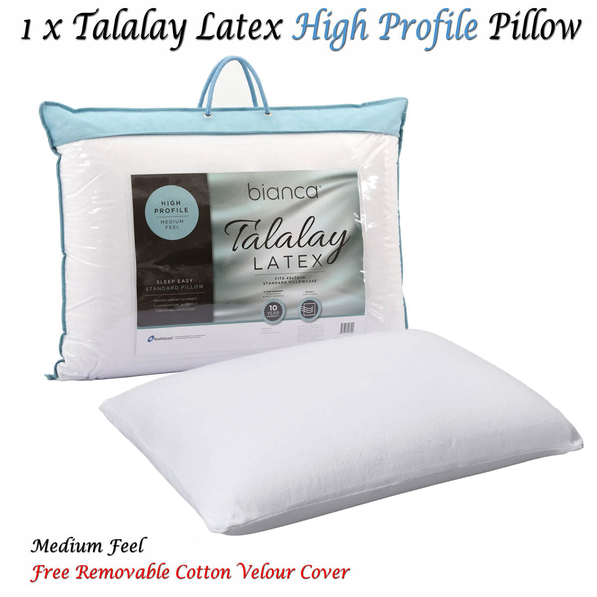 NNEDSZ Bianca Talalay Latex High Profile Pillow