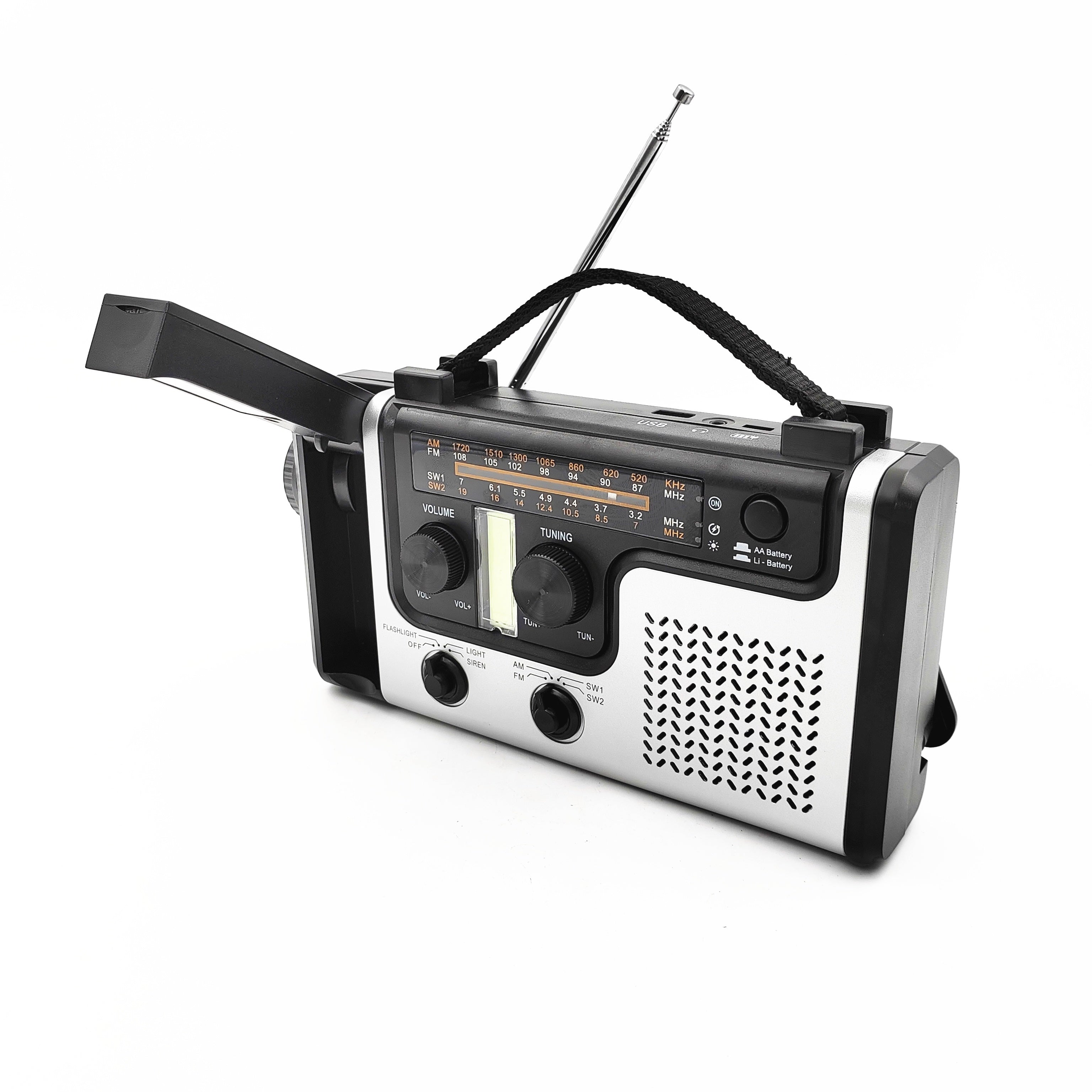 NNETM Multi-Band Solar Emergency Radio with Flashlight
