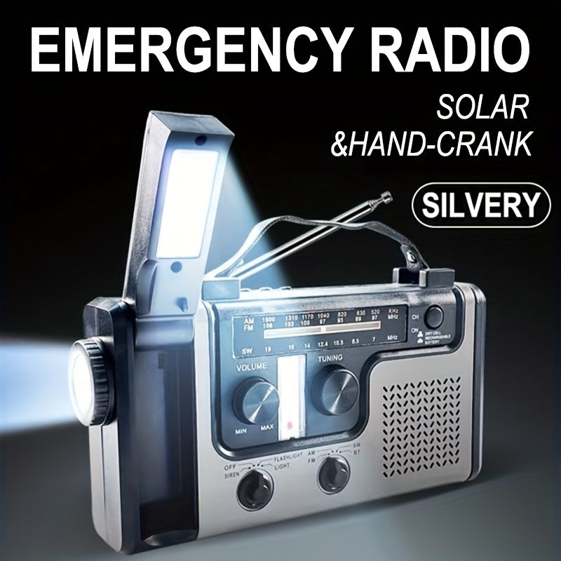 NNETM Multi-Band Solar Emergency Radio with Flashlight