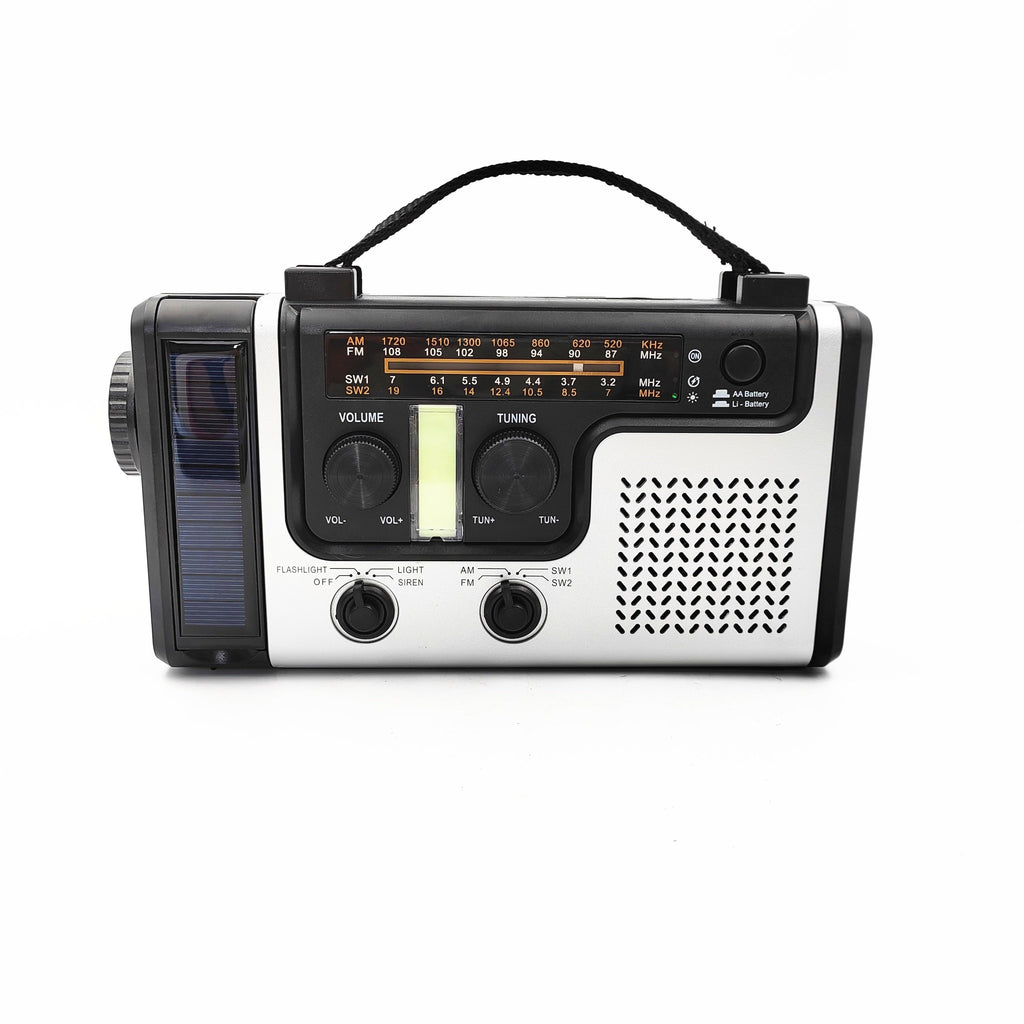 NNETM Multi-Band Solar Emergency Radio with Flashlight