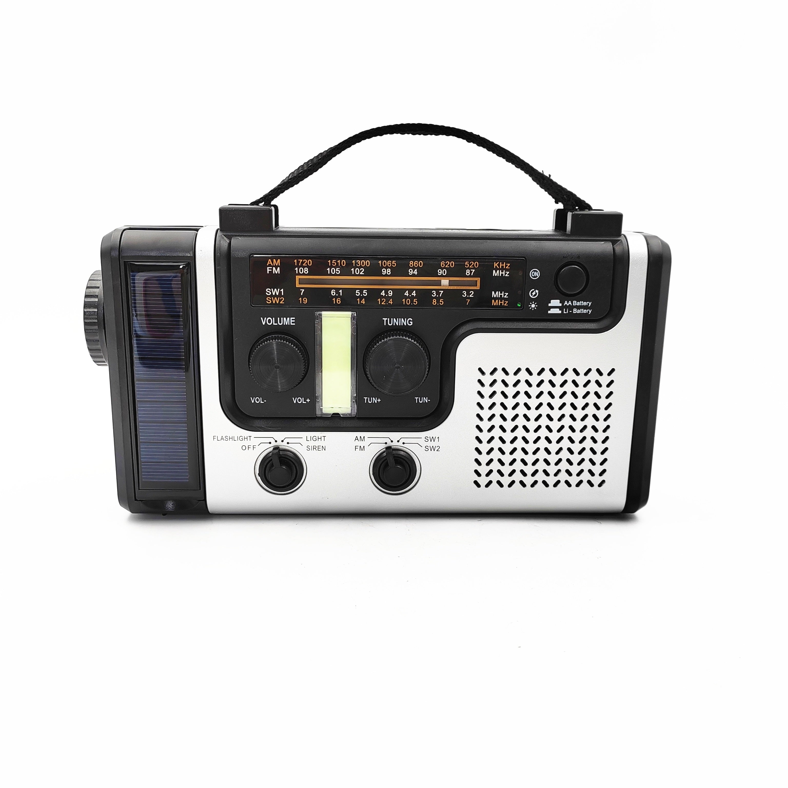 NNETM Multi-Band Solar Emergency Radio with Flashlight